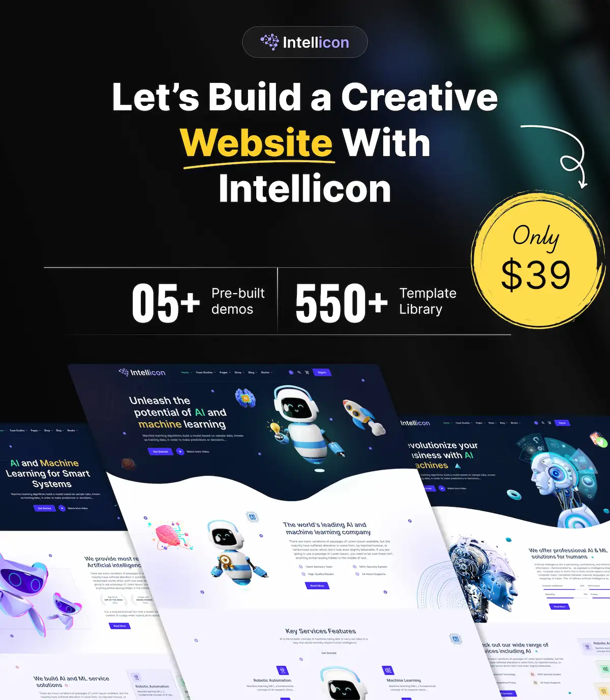 Intellicon - AI & Machine Learning WordPress Theme