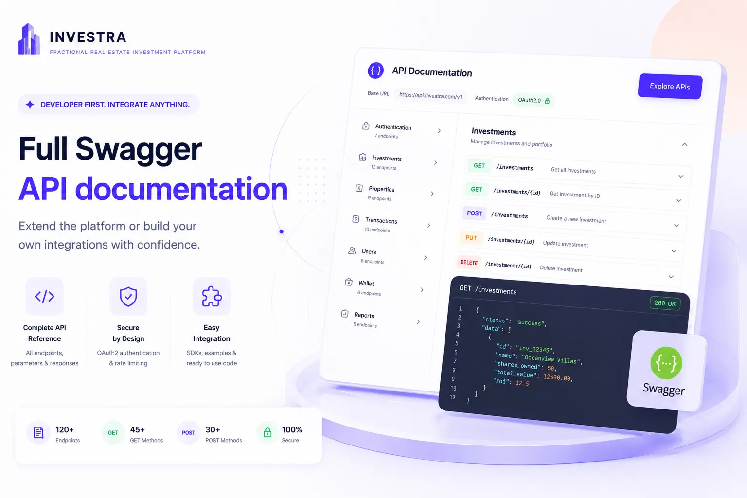 Investra - Fractional Real Estate Investment Platform with React Native App, Next.js Web & Laravel