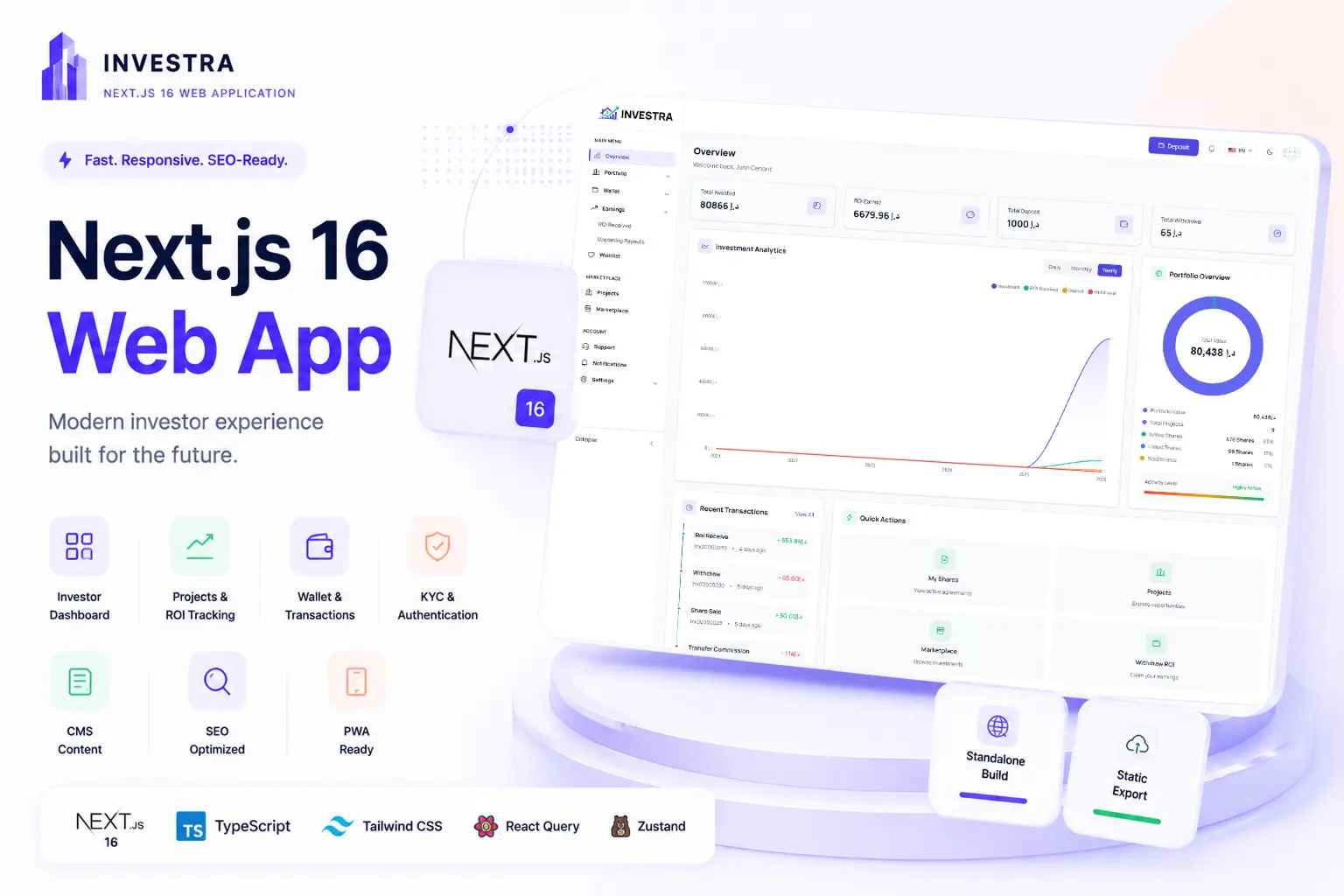 Investra - Fractional Real Estate Investment Platform with React Native App, Next.js Web & Laravel