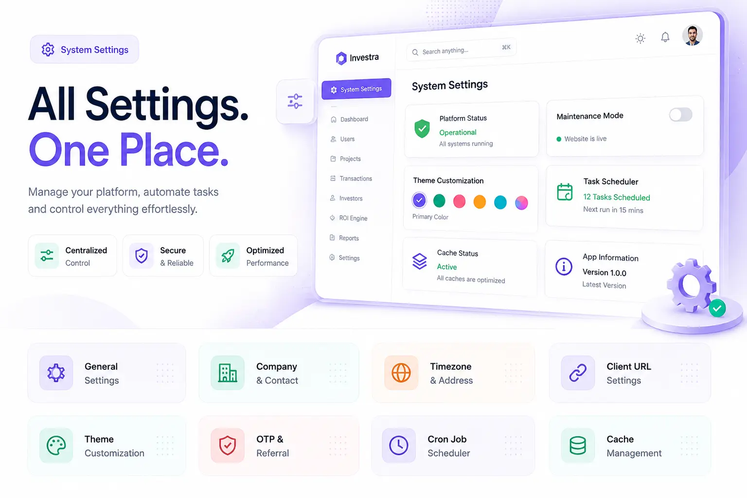 Investra - Fractional Real Estate Investment Platform with React Native App, Next.js Web & Laravel
