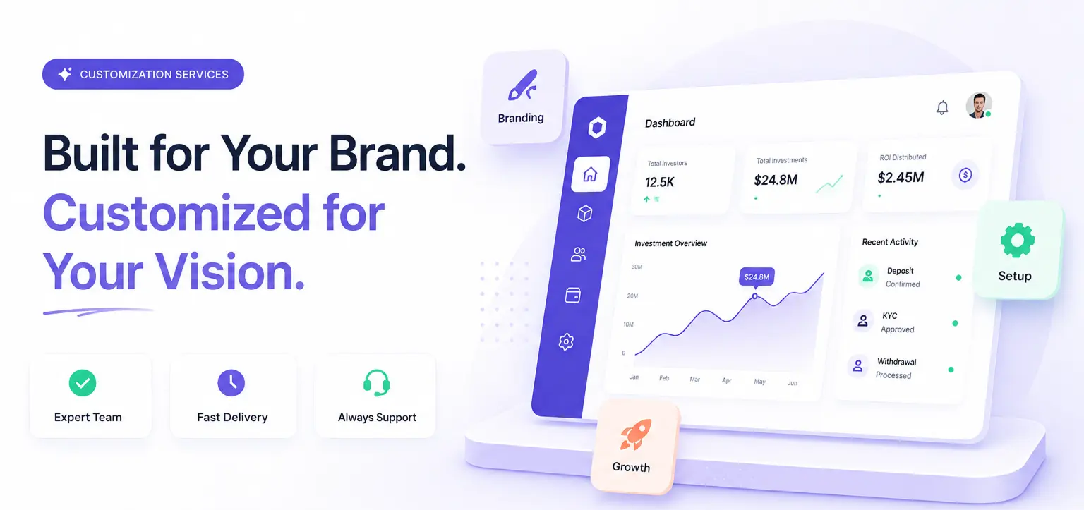 Investra - Fractional Real Estate Investment Platform with React Native App, Next.js Web & Laravel