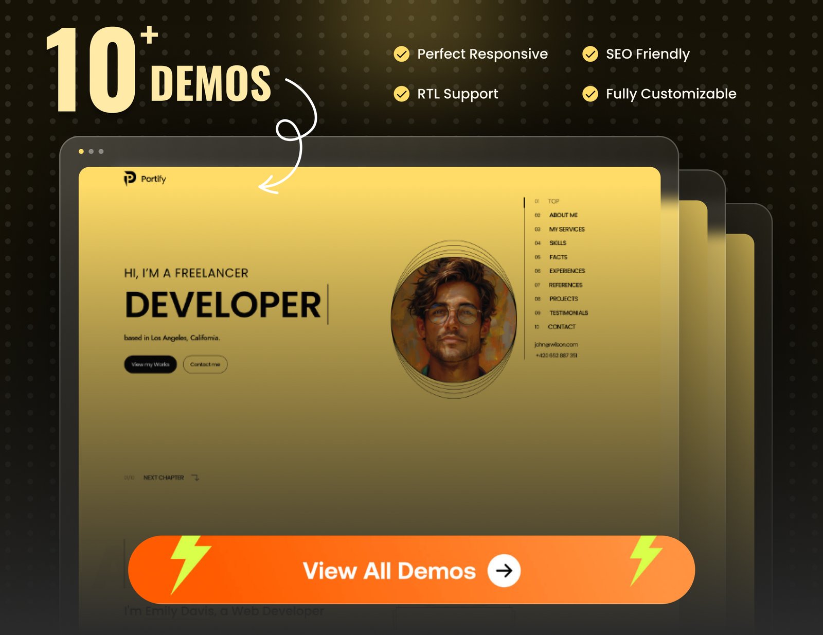 Portify - Personal Portfolio Next JS  Template