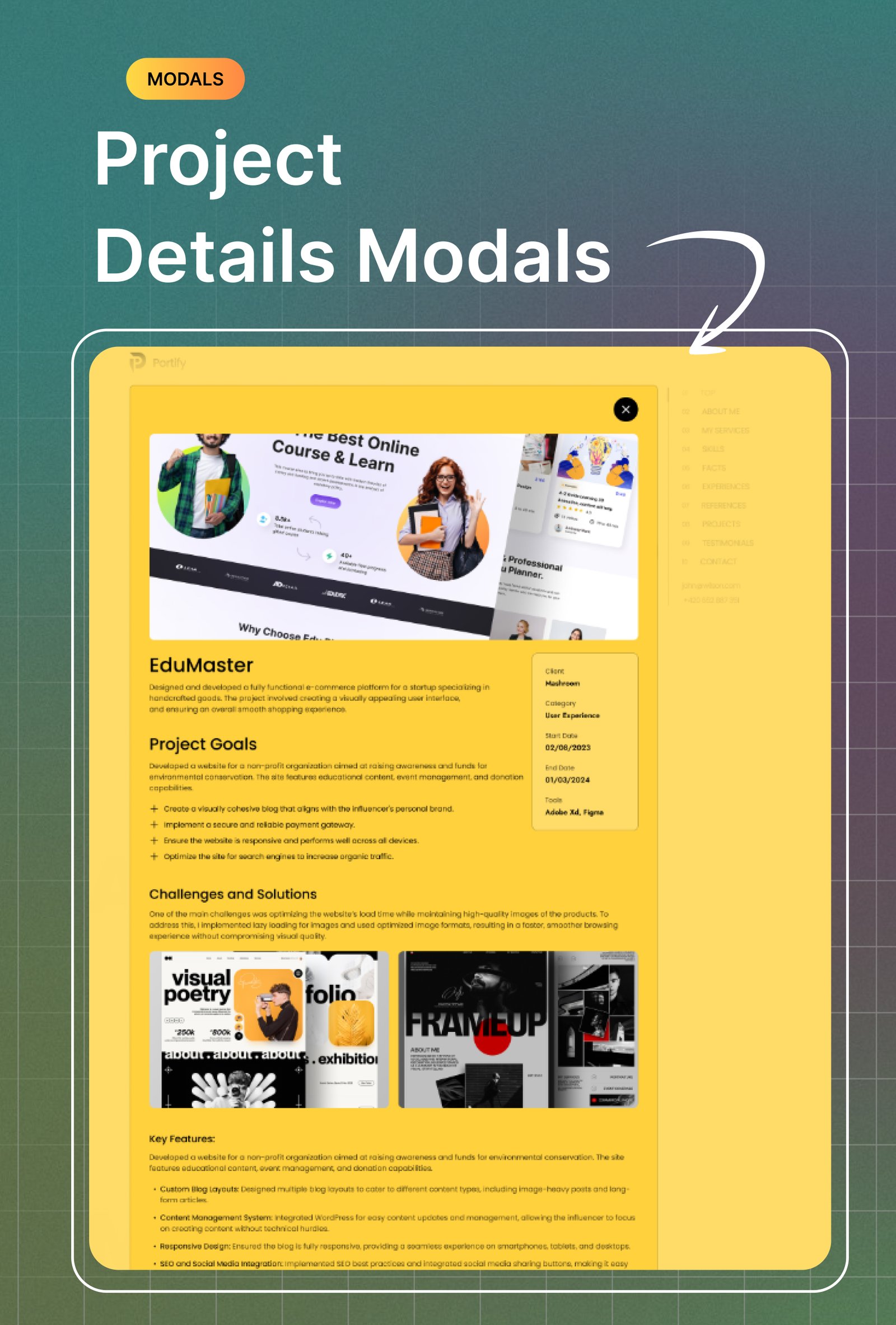 Portify - Personal Portfolio Next JS  Template