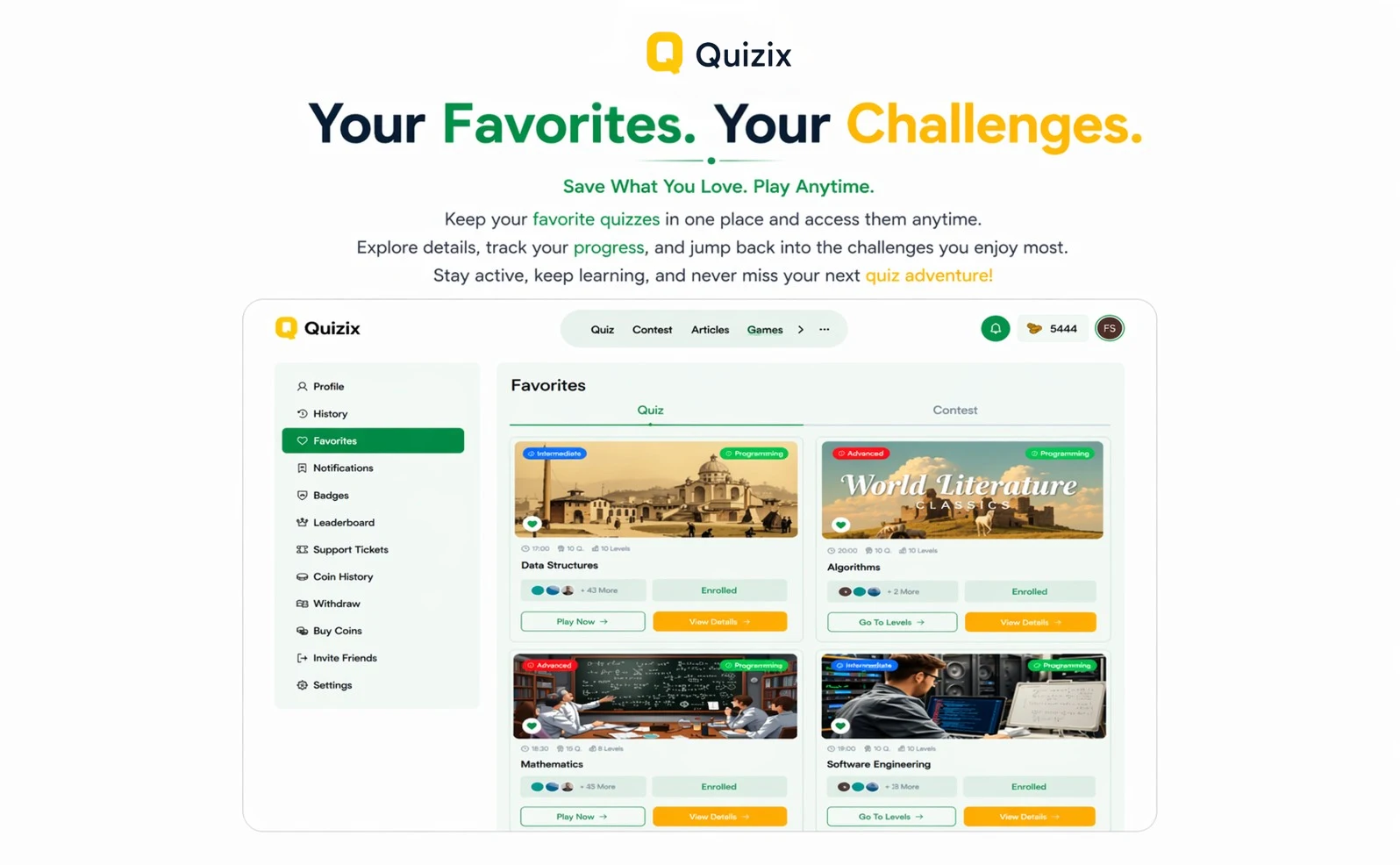 QuiziX – AI Quiz & Trivia Game | Laravel + Next.js Gamified Quiz Platform