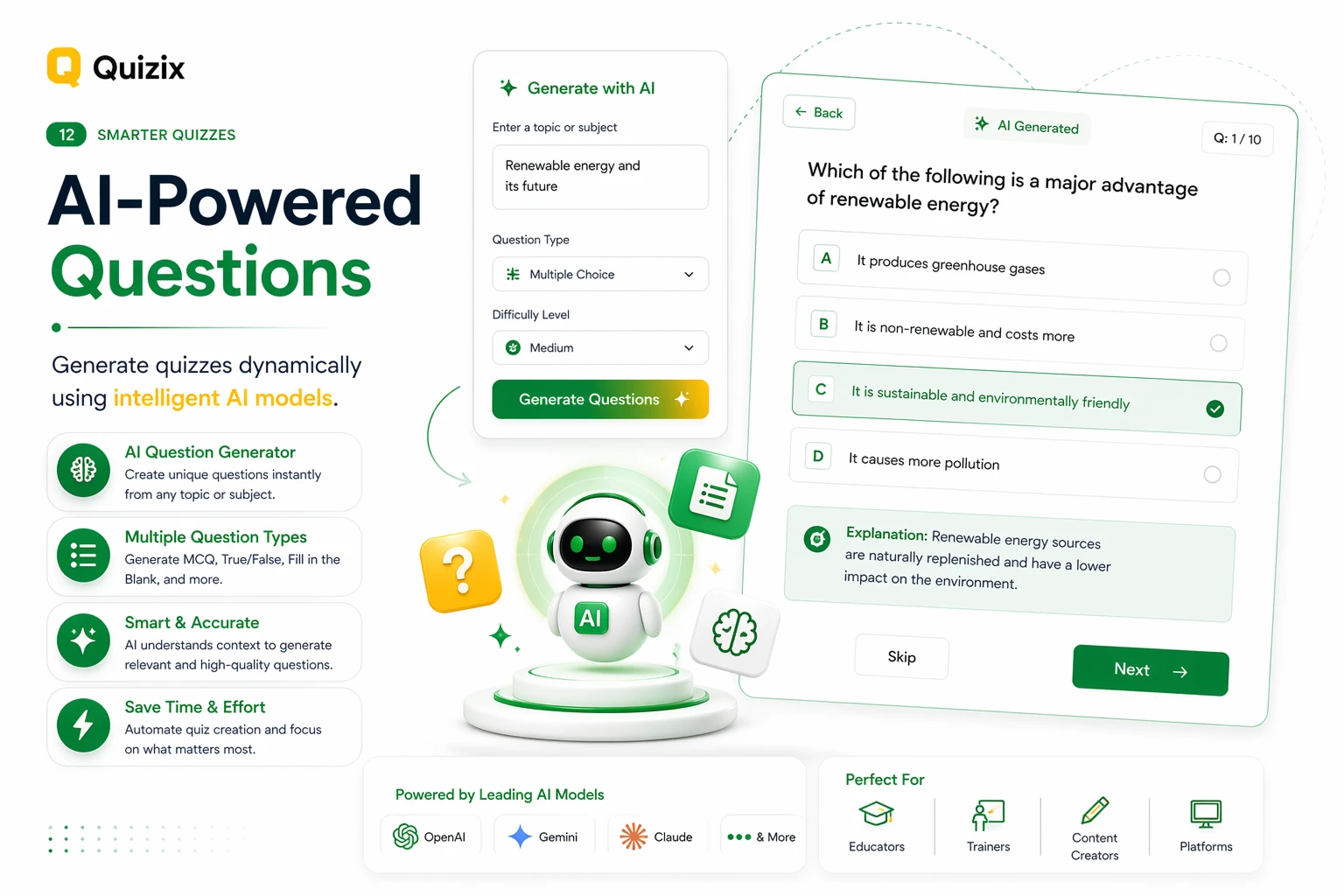 QuiziX – AI Quiz & Trivia Game | Laravel + Next.js Gamified Quiz Platform