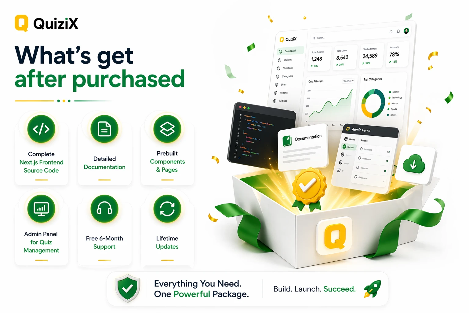 QuiziX – AI Quiz & Trivia Game | Laravel + Next.js Gamified Quiz Platform